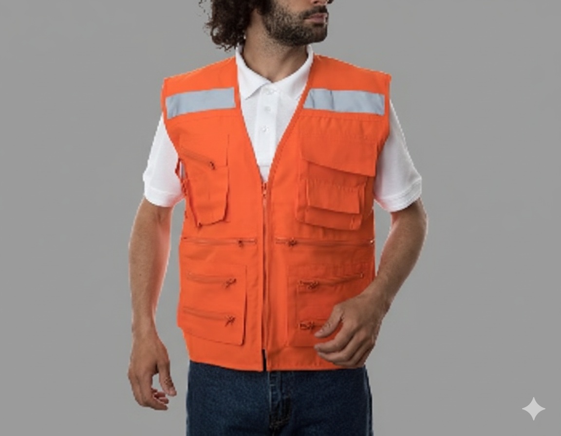 Chaleco Geologo Naranjo $7.199
